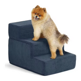 Custom Foldable Dark Blue Pet Steps For Small Dog And Cat