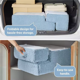 Custom High Quality Blue Plush Durable Pet Ladder Stairs 3 Steps