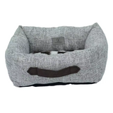 Modern Grey Linen Rectangle Eco-friendly Washable Small Dog Sofa Bed