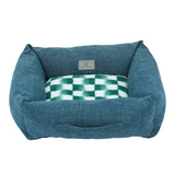 Modern Grey Linen Rectangle Eco-friendly Washable Small Dog Sofa Bed