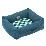 Modern Grey Linen Rectangle Eco-friendly Washable Small Dog Sofa Bed