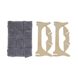 Luxury Detachable Wood Elevated Dog Bed With Plush Cushion