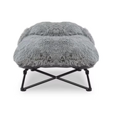 Custom Foldable Metal Steel Frame Soft Plush Cushion Pet Elevated Bed