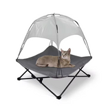 Custom Breathable Foldable Elevated Pet Dog Cooling Bed With Canopy