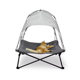 Custom Breathable Foldable Elevated Pet Dog Cooling Bed With Canopy
