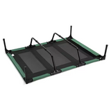 Luxury Cooling Elevated Portable Breathable Pet Cot With Green Canopy