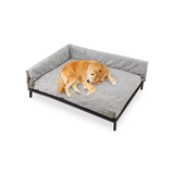Factory Cot Elevated Dog Bed With Removable Bolsters