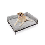 Factory Cot Elevated Dog Bed With Removable Bolsters
