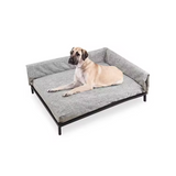 Factory Cot Elevated Dog Bed With Removable Bolsters
