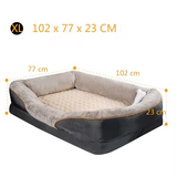 manufacturer black short plush washable cover rectangle pet bed