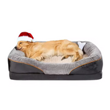 manufacturer black short plush washable cover rectangle pet bed