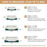 Custom Dark Green Velvet Breathable Pet Dog Bed