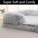 Custom Grey Plush Rectangle Memory Foam Pet Bed Mat