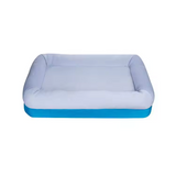 New Blue Oxford Orthopedic Portable 4 Sides Pillow Rectangle Pet Bed