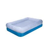 New Blue Oxford Orthopedic Portable 4 Sides Pillow Rectangle Pet Bed