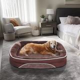 Custom Short Plush Washable Orthopedic Memory Foam Pet Bed