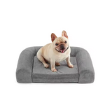 Eco Friendly Premium Grey Folding Pet Anxiety Proof Orthopedic Bed