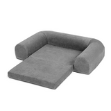 Eco Friendly Premium Grey Folding Pet Anxiety Proof Orthopedic Bed