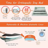 Customized Minimalist Fleece Jacquard Rectangle Orthopedic Memory Foam Dog Bed