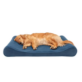 Custom Blue Orthopedic Calming Memory Foam Pet Bed Mat