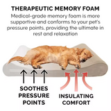 Customized Minimalist Short Plush Rectangle Orthopedic Memory Foam Dog Bed