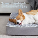 Luxury Fashion Short Plush Orthopedic Memory Foam Portable One Pillow Pet Bed