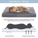 Luxury Fashion Short Plush Orthopedic Memory Foam Portable One Pillow Pet Bed
