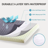 Manufacturer Grey Rose Velvet Removable Washable Cover Deluxe Orthopedic Pet Bed