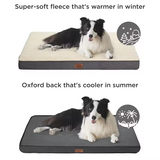 Custom Brown Orthopedic Memory Foam Pet Sofa Bed