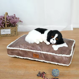 Pu Leather Orthopedic Memory Foam Pet Bed With Removable Washable Cover