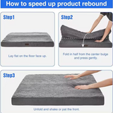 Custom Plush Orthopedic Memory Foam Bolster Couch Dog Bed