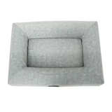 Custom Grey Orthopedic Calming Memory Foam Pet Bed Mat