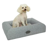 Custom Grey Orthopedic Calming Memory Foam Pet Bed Mat