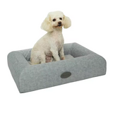 Custom Grey Orthopedic Calming Memory Foam Pet Bed Mat