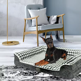Factory Warming Plush Orthopedic Memory Foam Pet Bed With Washable Cover