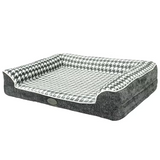 Factory Warming Plush Orthopedic Memory Foam Pet Bed With Washable Cover