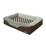 Customized Minimalist Rectangle Plush Orthopedic Memory Foam Dog Bed