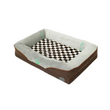 Customized Minimalist Rectangle Plush Orthopedic Memory Foam Dog Bed