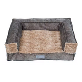Custom Boucle Plush Rectangle Orthopedic Memory Foam Pet Bed With Waterproof Cover