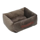 Customized Rectangle Plush Pet Sofa Bed With Removable Washable Cover