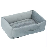 Customized Rectangle Plush Pet Sofa Bed With Removable Washable Cover