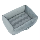 Customized Rectangle Plush Pet Sofa Bed With Removable Washable Cover