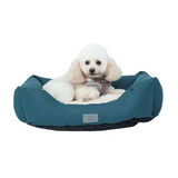 Blue Plush Square Luxury Detachable Washable Cover Mat Dog Sofa
