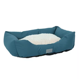 Blue Plush Square Luxury Detachable Washable Cover Mat Dog Sofa