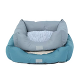 Blue Plush Square Luxury Detachable Washable Cover Mat Dog Sofa