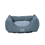 Blue Plush Square Luxury Detachable Washable Cover Mat Dog Sofa