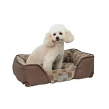 Factory Custom Luxury New Innovative Plush Plaid Square Dog Bed