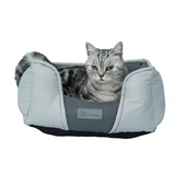 Customized Outdoor Blue Waterproof Fabric Square Dog Bed With Washable Cover
