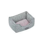 Manufacturer Custom Luxury Fabric Plush Square Pet Boucle Dog Bed