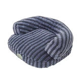Manufacturer Washable Blue Vertical Striped Plush Dog Sofa Bed